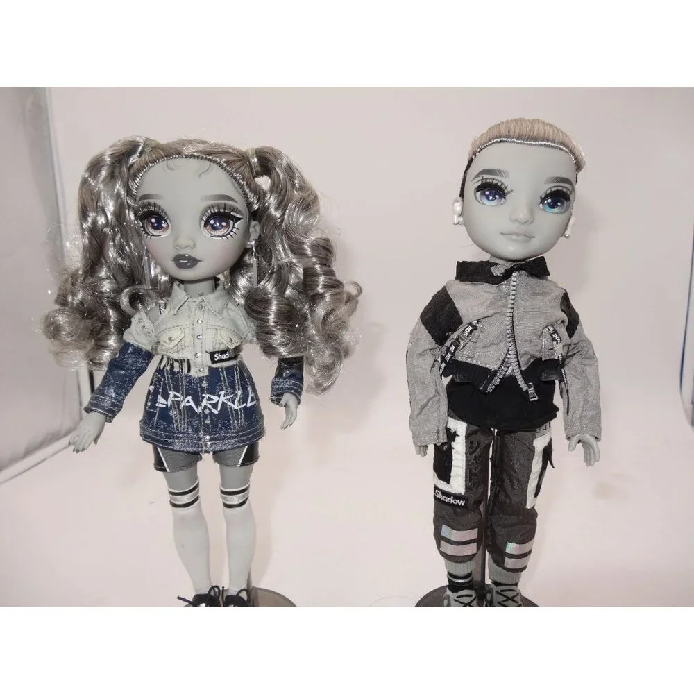 Rainbow High Doll Nicole Steel Ash Silverstone Grayscale Fashion Doll Shadow Hig